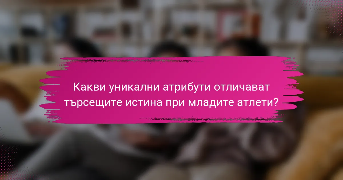 Какви уникални атрибути отличават търсещите истина при младите атлети?
