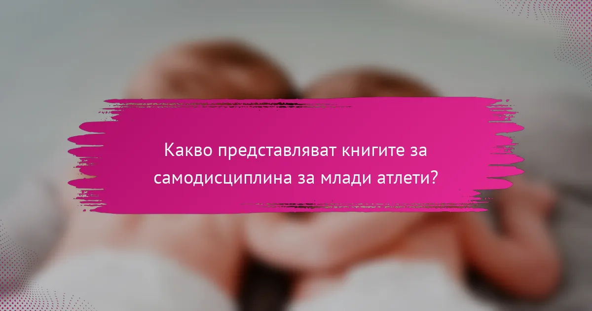 Какво представляват книгите за самодисциплина за млади атлети?